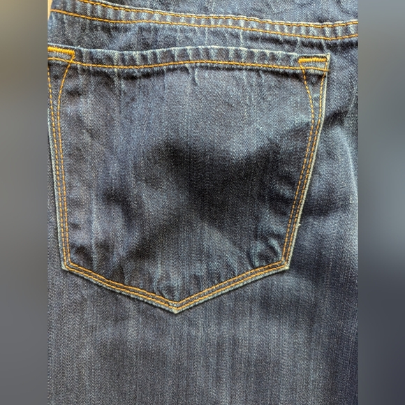 J BRAND blue denim jeans wide leg culotte crop length Sz 30 cut#839 unique style - Picture 10 of 11